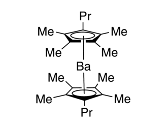 Bis(n-propyltetramethylcyclopentadienyl)barium - CAS:210758-43-3 - Ba[(n-Pr)(Me)4Cp]2, Bis(1,2,3,4-tetramethyl-5-propyl-2,4-cyclopentadien-1-yl)barium